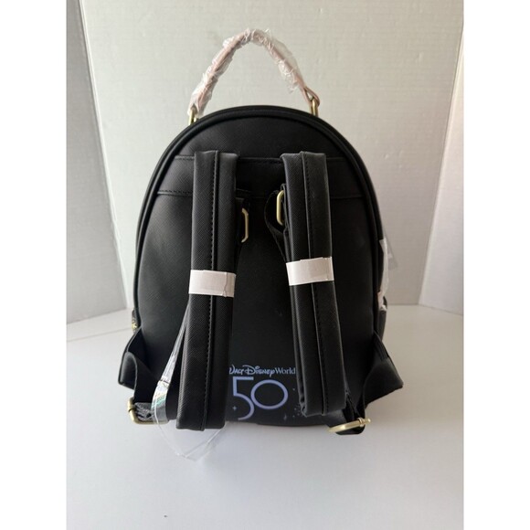 Disney 50th Anniversary Grand Finale Loungefly Backpack Castle Gold New main image 5